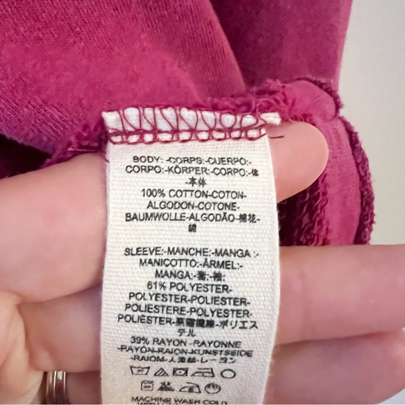 Free People Glorious Bell Sleeve Pullover in Washed Berry Pink Size Medium - Picture 8 of 11